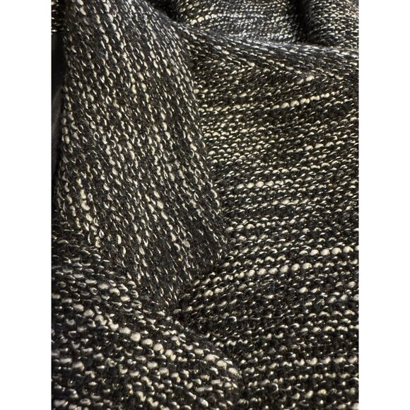 Kasper Suit Jacket Blazer 14 Black Metallic Gold Fleck Classic 3 Button Stretch - Picture 3 of 11